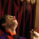 Joker enjoys a good cigar